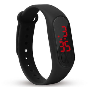 Reloj de pulsera de deporte LED de silicona para niños y niñas. Moda hombre y mujer