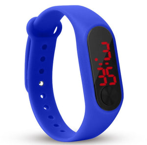 Reloj de pulsera de deporte LED de silicona para niños y niñas. Moda hombre y mujer