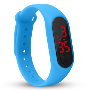 Reloj de pulsera de deporte LED de silicona para niños y niñas. Moda hombre y mujer