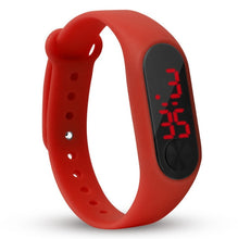 Cargar imagen en el visor de la galería, Reloj de pulsera de deporte LED de silicona para niños y niñas. Moda hombre y mujer