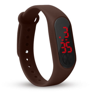 Reloj de pulsera de deporte LED de silicona para niños y niñas. Moda hombre y mujer