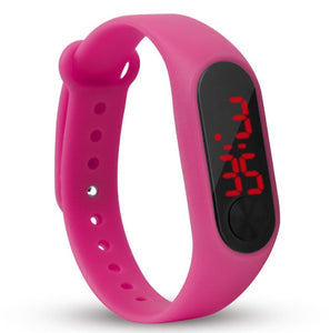 Reloj de pulsera de deporte LED de silicona para niños y niñas. Moda hombre y mujer