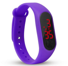 Cargar imagen en el visor de la galería, Reloj de pulsera de deporte LED de silicona para niños y niñas. Moda hombre y mujer