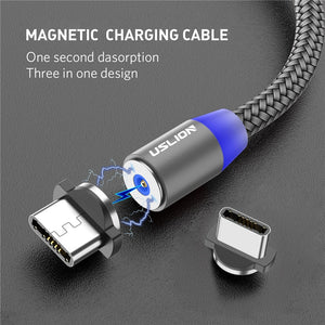 Cable USB magnético con carga rápida